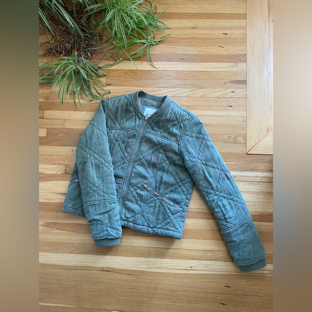 Anthropologie quilted bomber